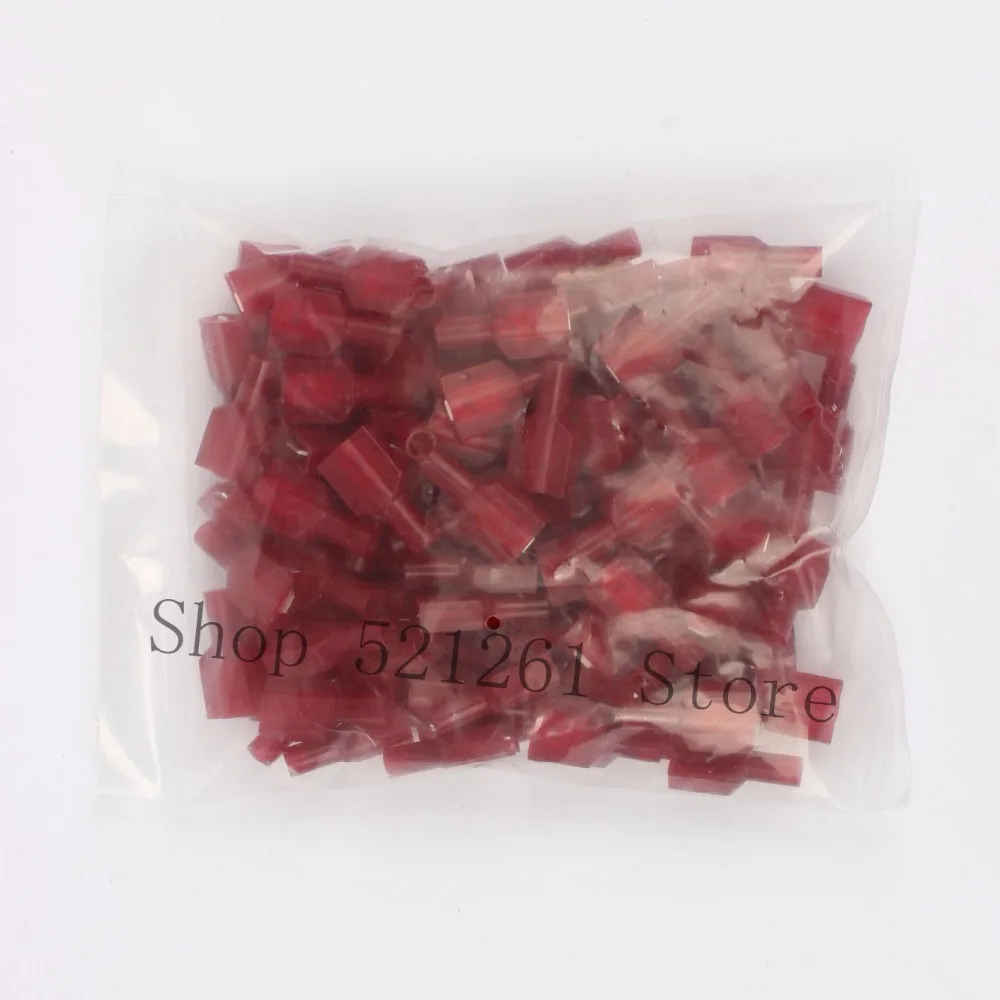 MDFNY1.25-250 MDFNY1-250 НЕЙЛОН латунь Мужской Изоляцией Лопата совместных Провода Соединительный Кабель 100 ШТ. 0.5-1.5mm2 22-16AWG MDFNY