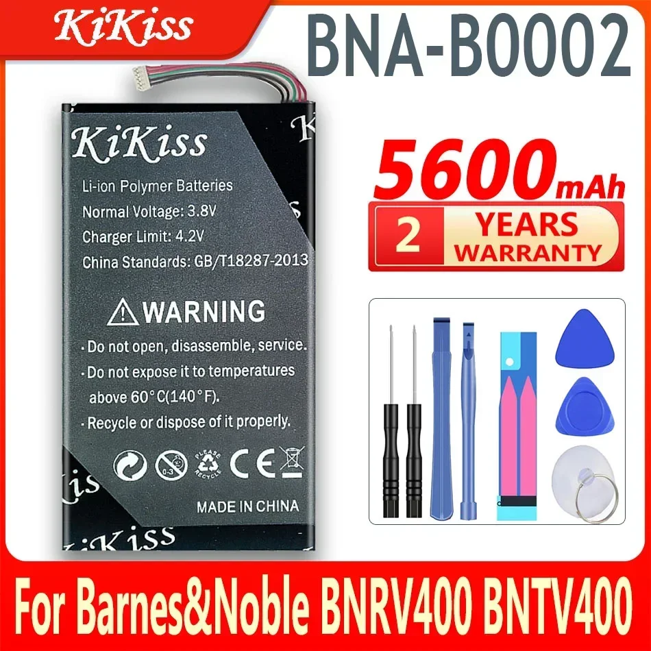 

KiKiss 5600mAh BNA-B0002 Battery for BARNES NOBLE NOOK E-book BNRV400 BNTV400 NOOK HD 7 Tablet Batteries