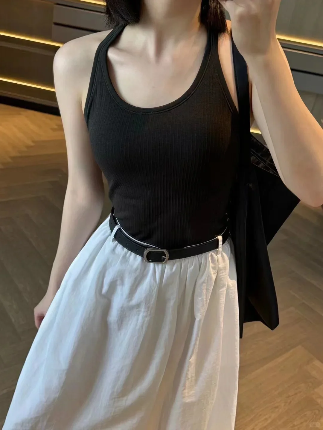 

Женская спортивная майка для йоги, облегающая, из быстросохнущей нейлоновой ткани, с U-образным вырезом, для активного отдыха, с подкладкой для груди, Bare Sens...