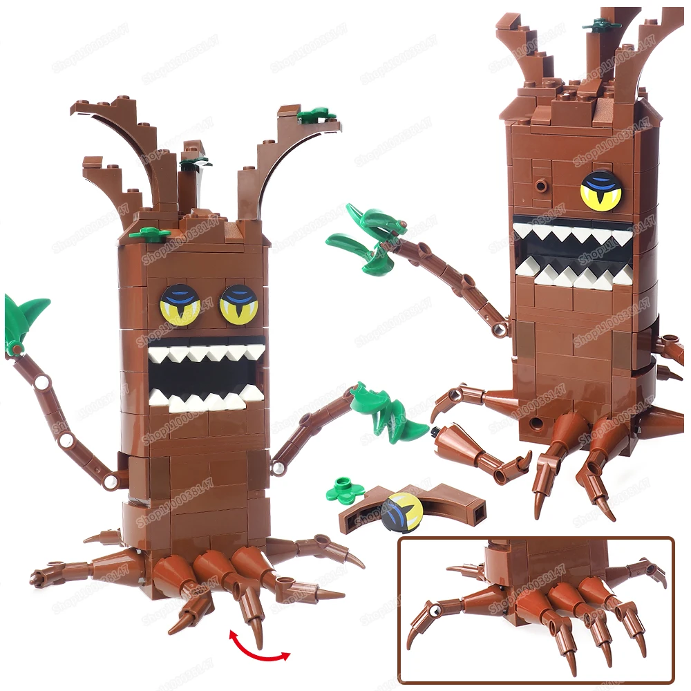 Mutatie Dode Boom Bouwsteen MOC figuren Uitdaging Vermijd Boomwortels Sprong Scène Magische Boom Monster Model Kinderen Geschenken Speelgoed