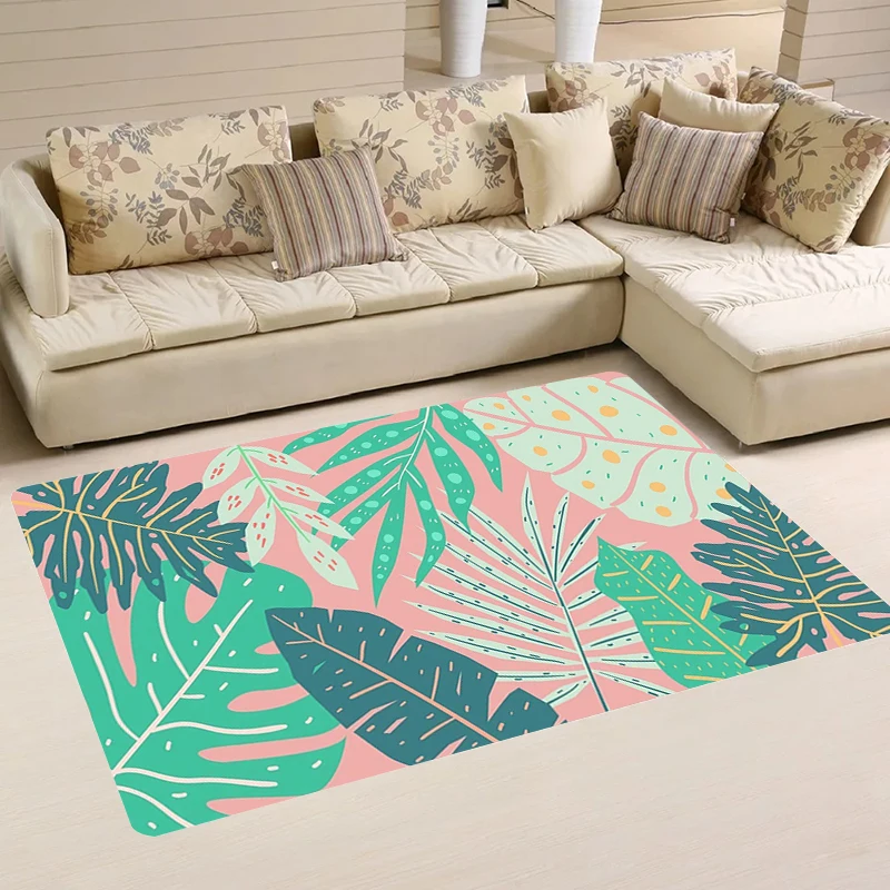 Carpets Palm Tree Pattern Door Mat Living Room Balcony Home Kitchen Rug Rugs Carpet Entrance of House Foot Doormat Mats Bathroom