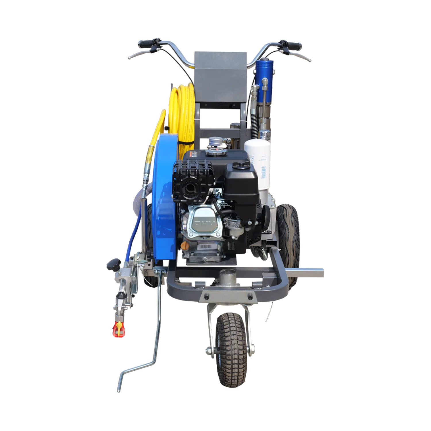 Cold Spray Marking Machine Highway Street Line Striping Equipment Push Type Easy Use With Large Paint Tank