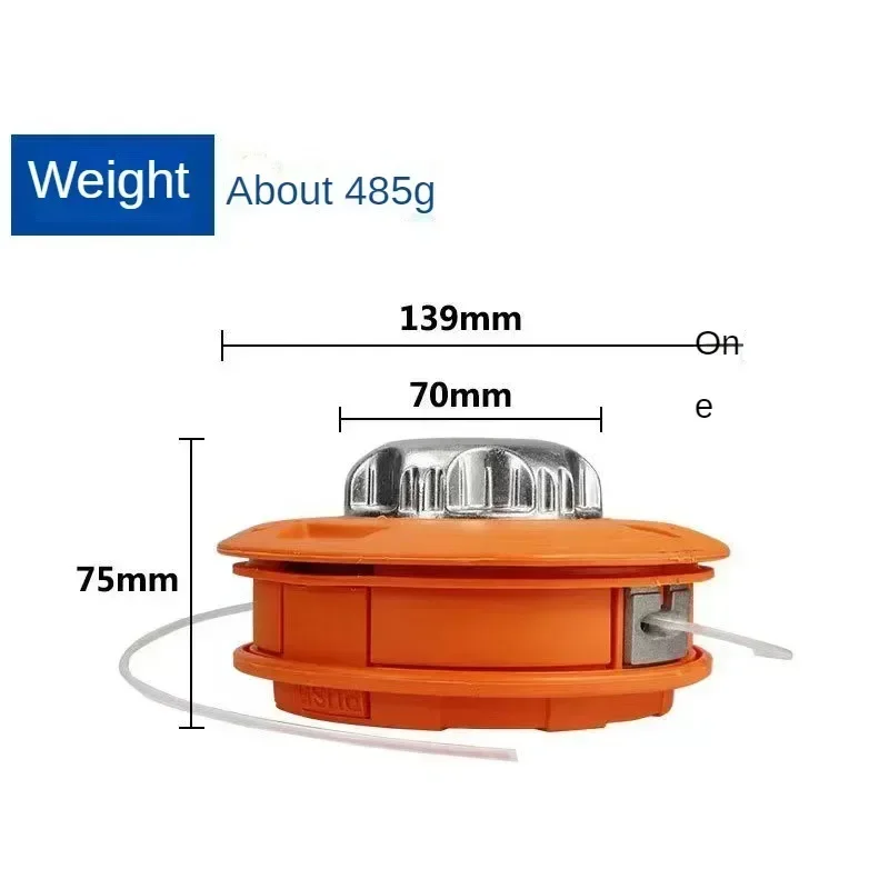 Universale M10 alluminio Nylon spazzola tosaerba Bump Spool tagliaerba 2 linee testa di taglio filo linea String Saw Strimmer Garden