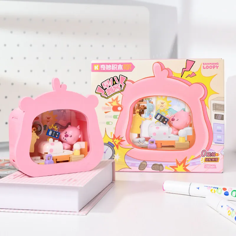 

Строительные блоки Keeppley Wonderful, фигурка Лупи — маленького бобра, подарок на день рождения