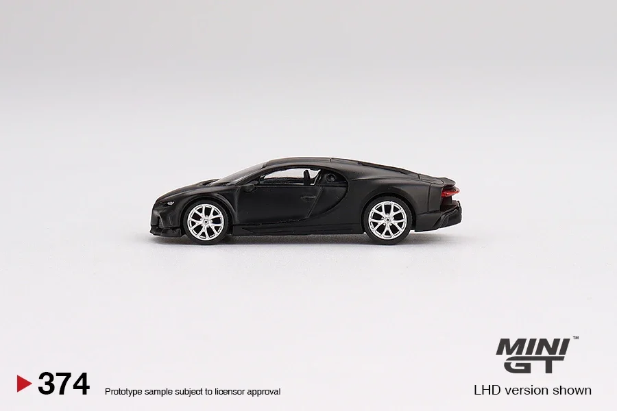 MINI GT 1:64 Bugatti Chiron Super Sport 300 Matte Black LHD  Model Car