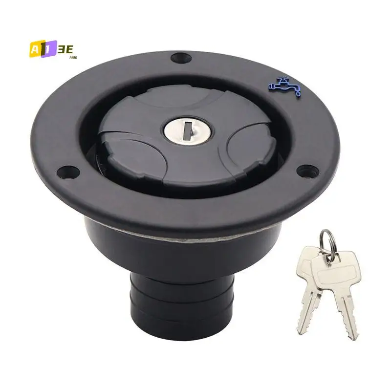 

A03E-Lockable Filler Neck For Water Tanks Caravan Fresh Water Fill Hatch Inlet Camper Trailer Tank Caps RV Accessory