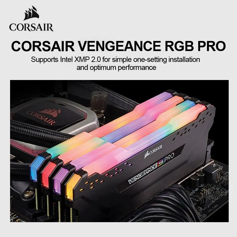 Corsair VENGEANCE RGB PRO DDR4 16 ГБ 8 ГБ 3200 МГц 3600 МГц Intel XMP 2,0 ICUE Совместимая Компьютерная память