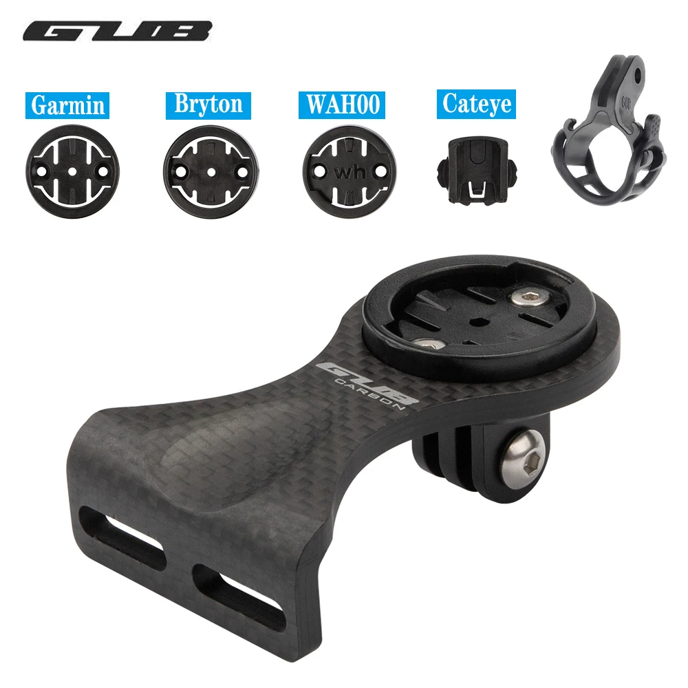 Ultralight Carbon Fiber Bicycle Computer Mount Holder for Garmin Bryton Cateye WAHOO With Bike Light Lamp Clip Camera Accessory