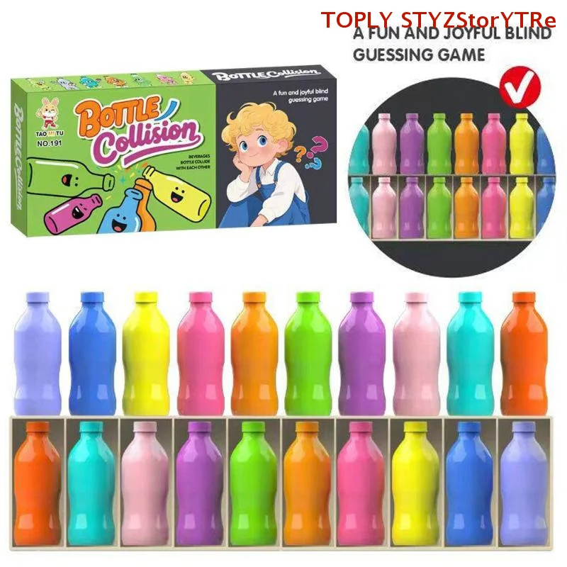 Interactive Memory Development Toy for Children; Guess the Bottle Classification Game Set for Fun Learning.