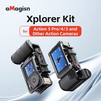 aMagisn  For Insta360 AcePro2 Hand Grip Xplorer Kit  DJI Hero Series Action Cameras Sports GoPro