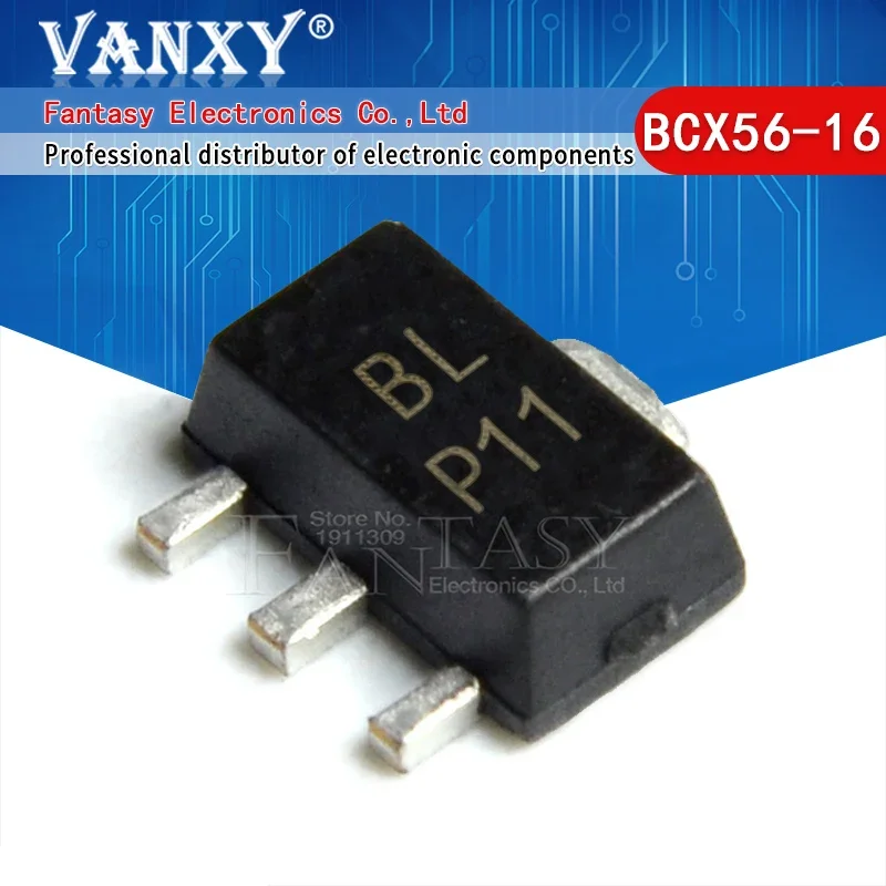 Transistor NPN de 50 piezas, SOT-89, BCX56, BCX56-16, BCX51-16, BCX52-16, BCX53-16, BCX54-16, SOT89, 1A, 80V