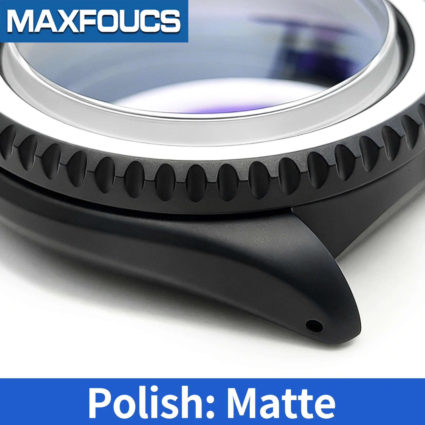 SKX Classic Mattschwarzes Uhrengehäuse 3 Uhr Edelstahl MOD NH35 NH36 4R36 Krone Saphirglas Kundenspezifisches Zubehör – Detail 6