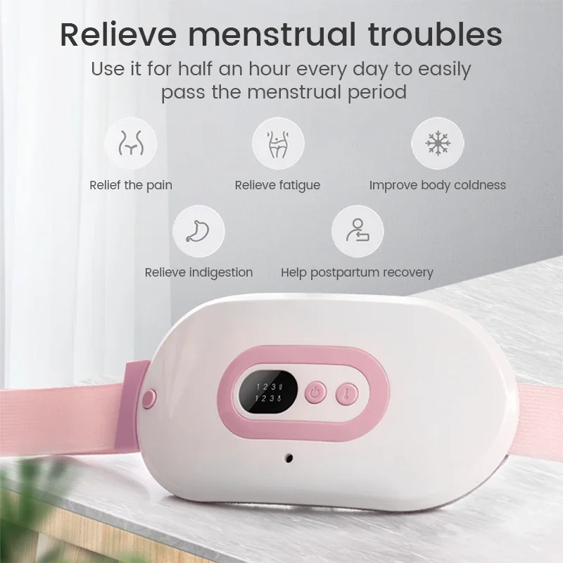 

Electric Infrared Physiotherapy Warm Uterus Belt Rechargeable Heated Uterus Belt Postpartum Recovery Acupoint Vibration Massage