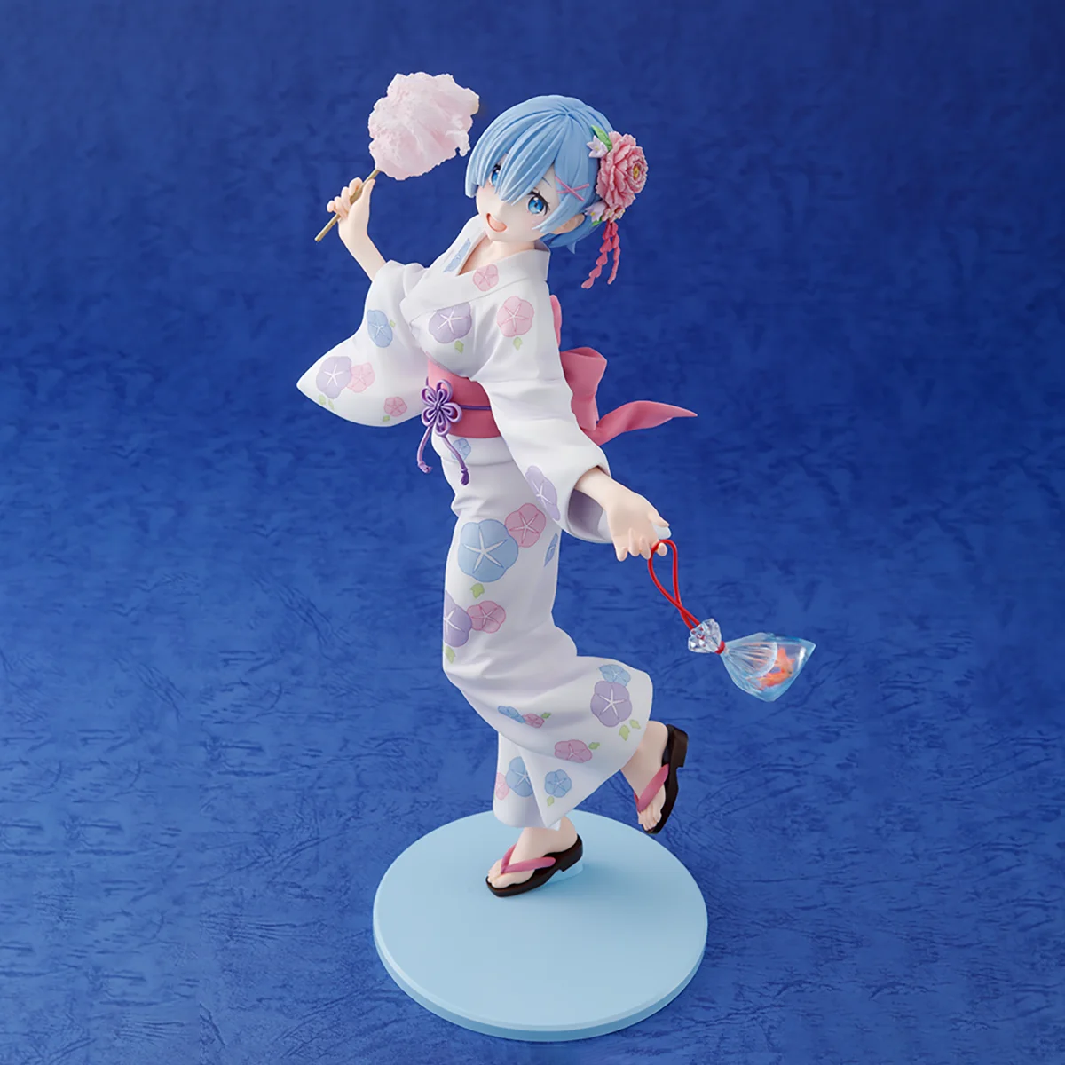 متوفر في المخزون الأصلي Claynel Kadokawa المطلي مسبقًا KDcolle Re: Zero Kara Hajimeru Isekai Seikatsu Rem Yukata Ver. أنيمي نموذج لجسم