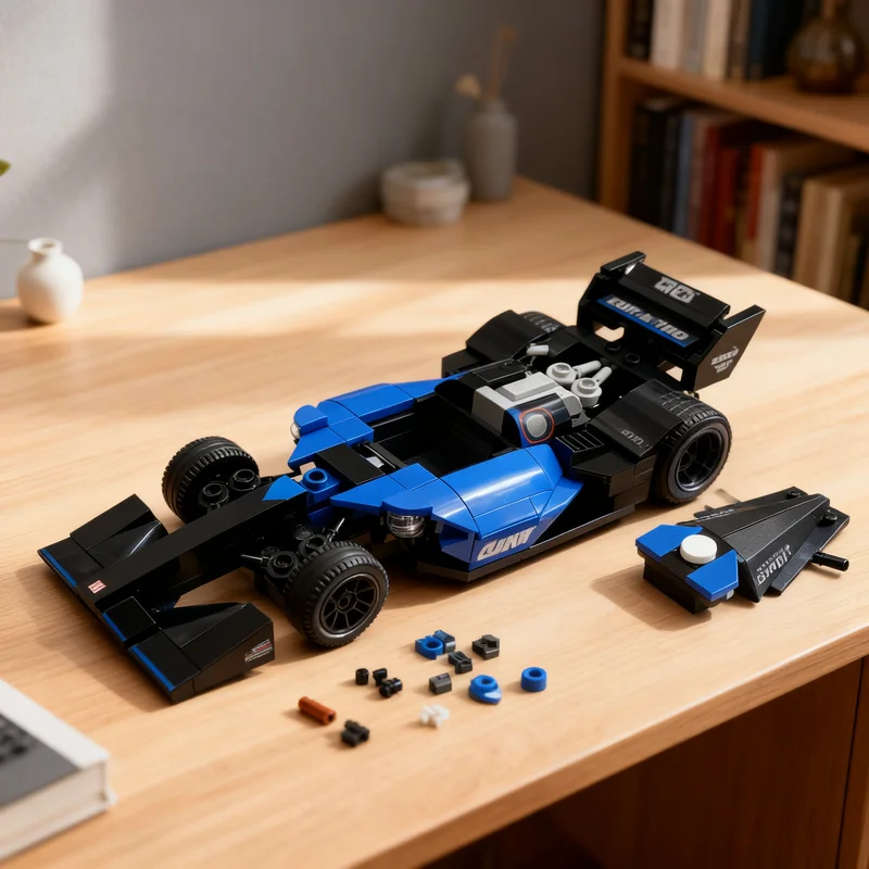 196pcs MOC City Champions IndyCar #27 - Kyle Kirkwood Andretti Global Model Building Blocks Toys Construction Christmas Gifts 3D