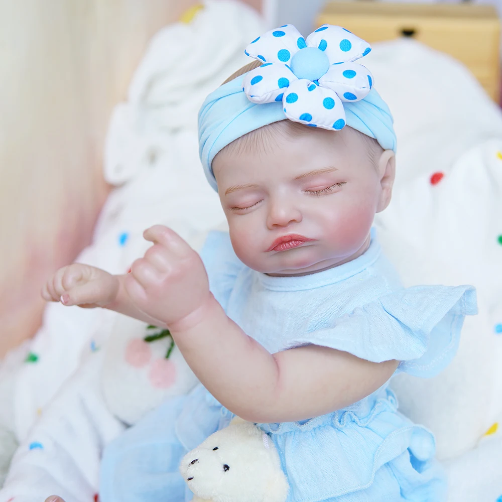 Real Lifelike Silicone Vinyl Newborn Hispanic Hair Eyes Drink Preemie Cute Affordable Custom Reborn Baby Doll