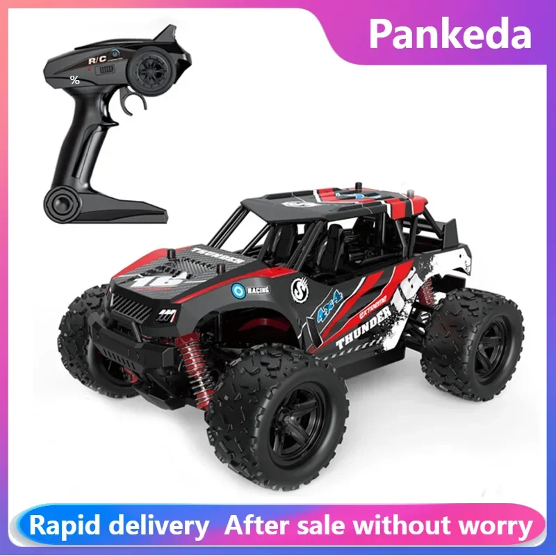 1:18 4WD RC Car With LED Lights 2.4G Radio Remote Control Car Drift Off-Road Driftmonster Trucks Toys for Boys Christmas gift