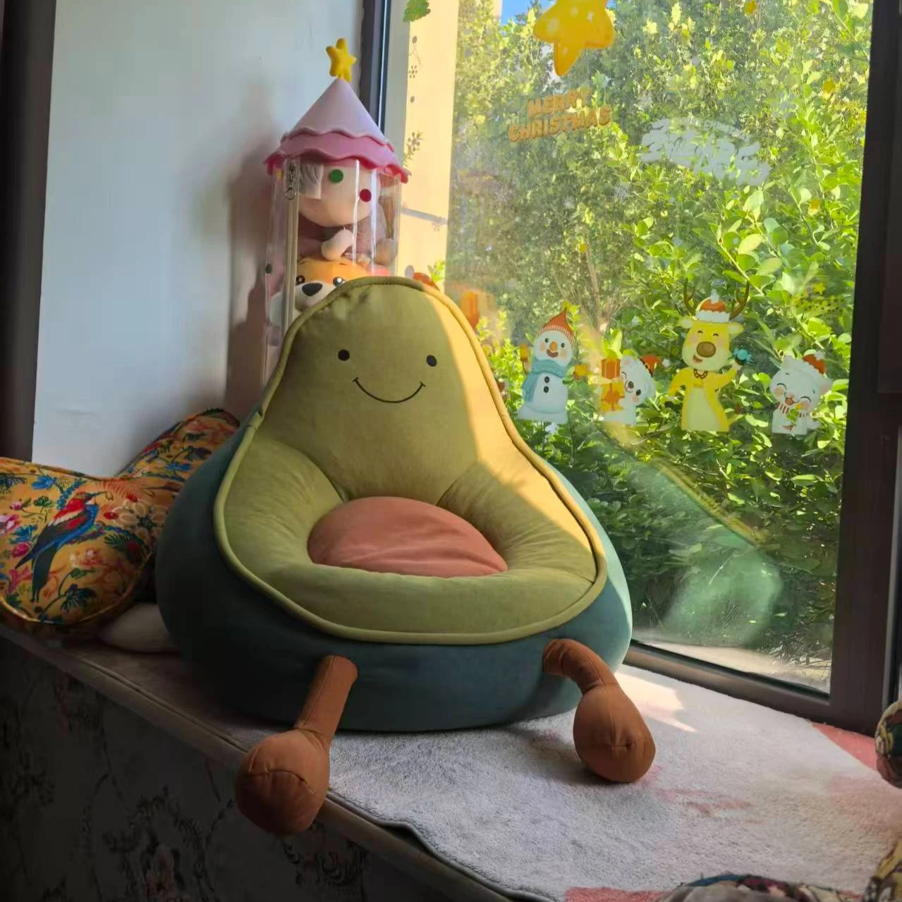 Penguin Avocado Sofa Chair - Creative Single Seater for Living Room & Bedroom, Cute Reading Chair for Balcony & Leisure