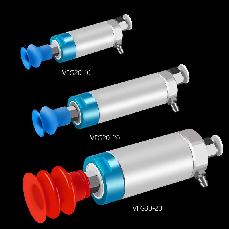 LADUNG VFG20-20 Pneumatic Telescopic Suction Fitting Vacuum Sucker Cylinder Single/Double Acting Vacuum Machinery Accessories