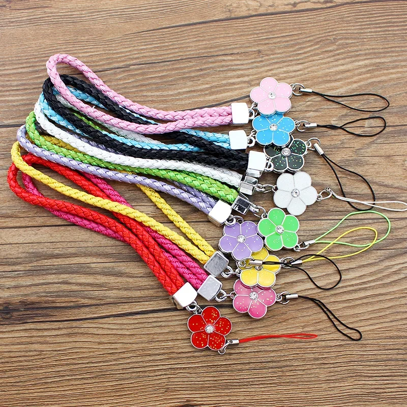 Phone Charm Strap Multicolor Phone Charm String Short Braid Mobile Phone Straps for Camera Anti-Lost Lanyard Gift Keychain Strap