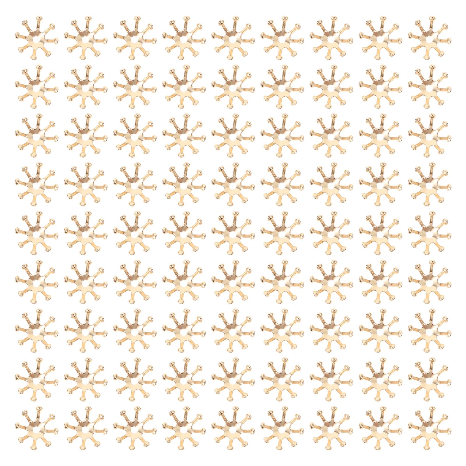 

50pcs Chic Flower Bud Copper Hairpin Accessories for DIY Wedding Bridal Headdress Decor Jewelry Pendant Bracelet Material