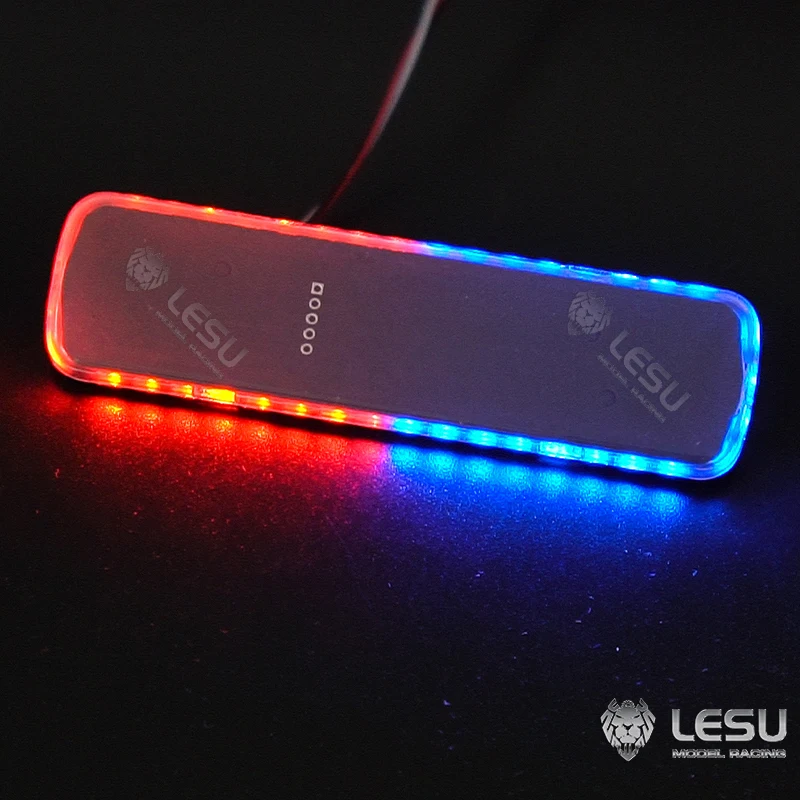 LESU 1/14 Tamiya tractor truck toy CAB top LED red and blue variable mode warning light S-1311