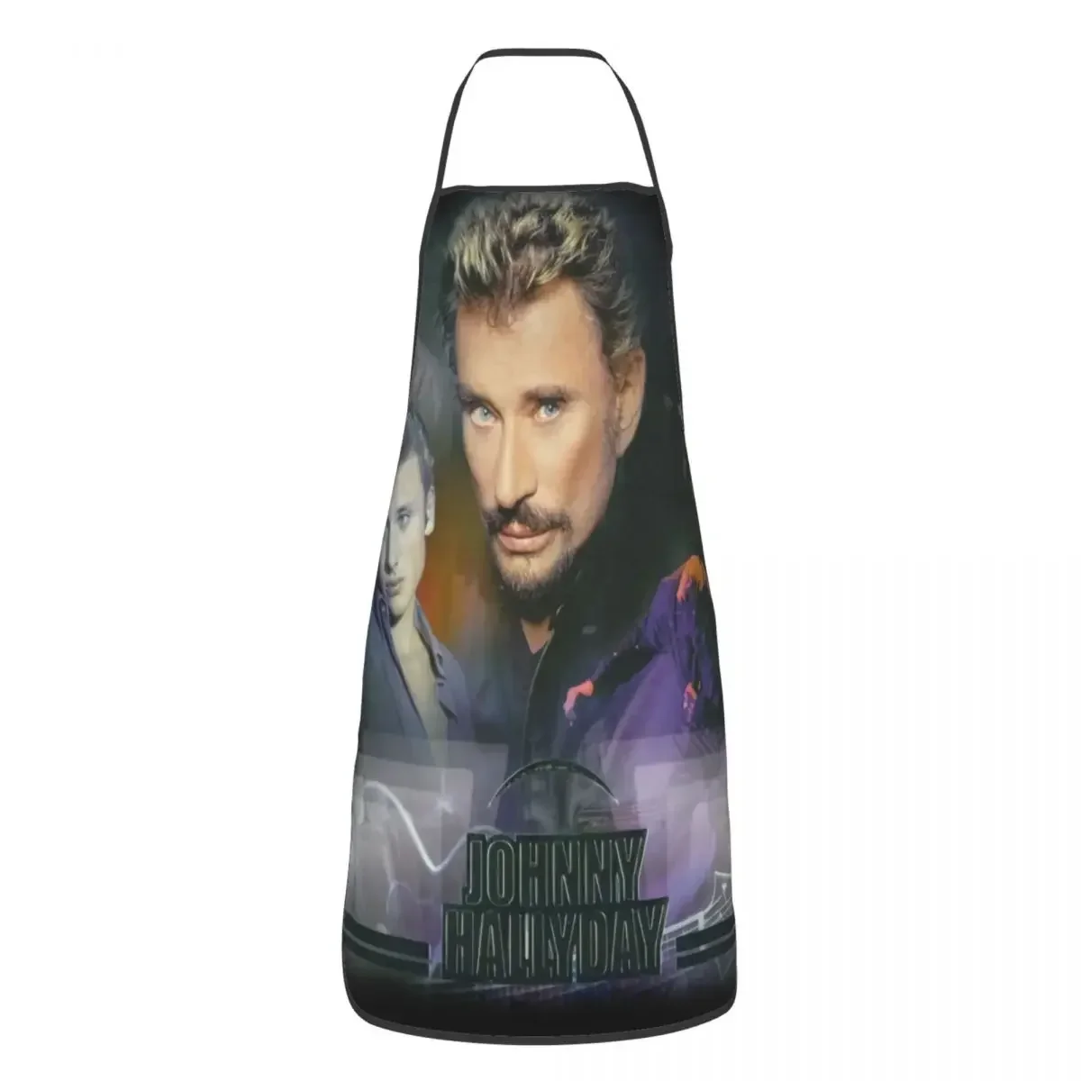 

Крутой забавный фартук Johnny Hallyday для женщин и мужчин, французский рок-певец для взрослых, унисекс, кухонный нагрудник для шеф-повара, стол, кухня, приготовление пищи, выпечка