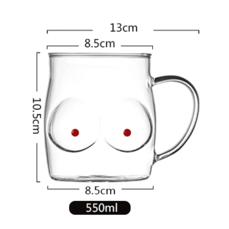 Creative Sexy Beer Steins Glass Large Water Cup Juice Cup Large Beer Mug Red Wine Glass Drinking Glasses Shot Glass Milk Cup