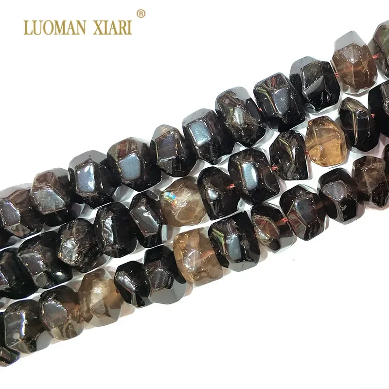 

High Quality 100% Natural Smoky Quartzs Stone Beads For Jewelry Making DIY Bracelet, Necklace Size 9-14 mm Strand 15"