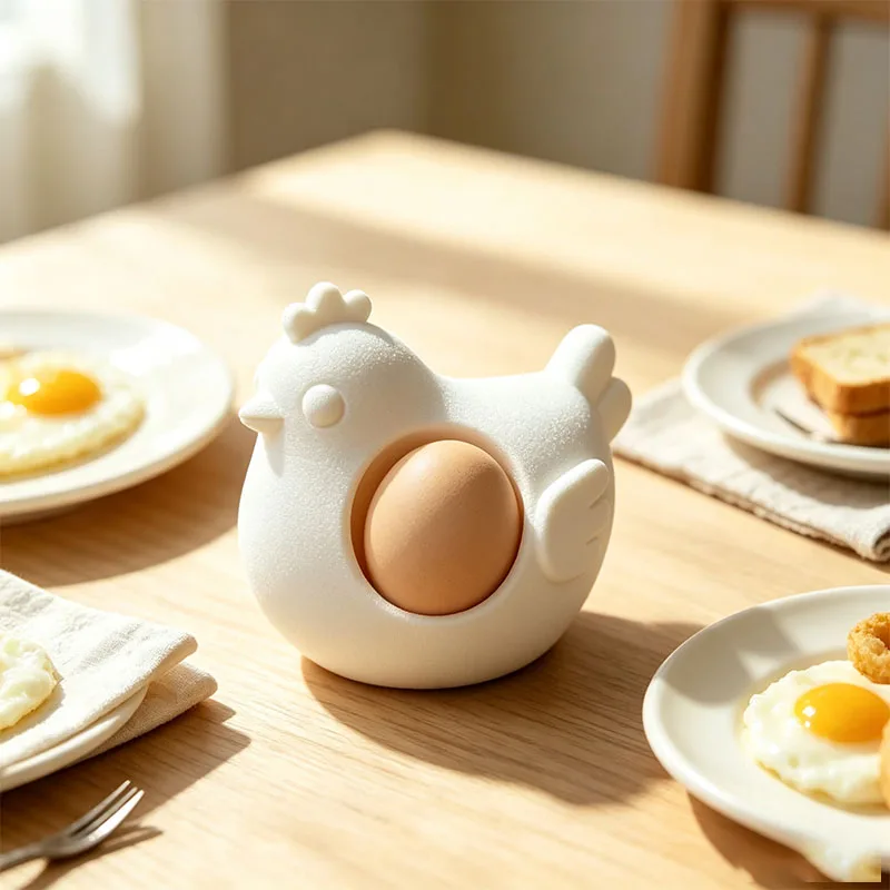 3D Printed Kitchen Dining Table Creative Chicken Tray Egg Storage Decorative Piece Ideal for Desktop Organization