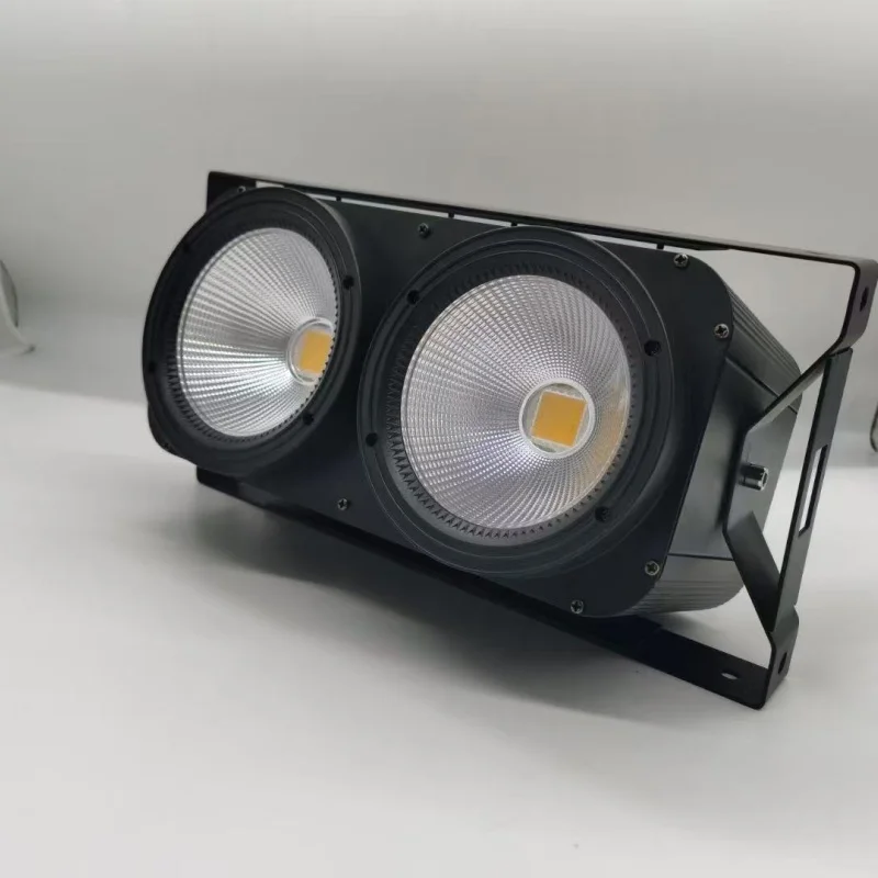 

6 шт. Внутренний 2*100 Вт початок 2 в 1, теплый белый, холодный белый, светодиодный светильник DMX, светодиодный матричный блиндер, аудитория, COB, сценический светильник