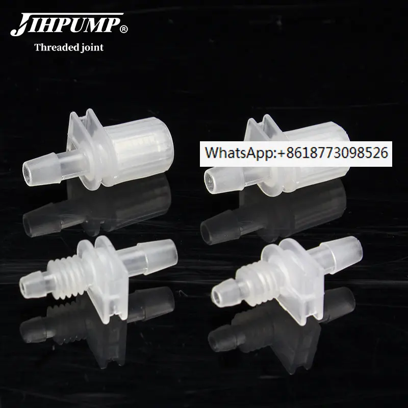 

PP Reducer Fittings to Connect Different Inner Diameter Tubing Threaded joint hard tube joint Peristaltic Pump Parts