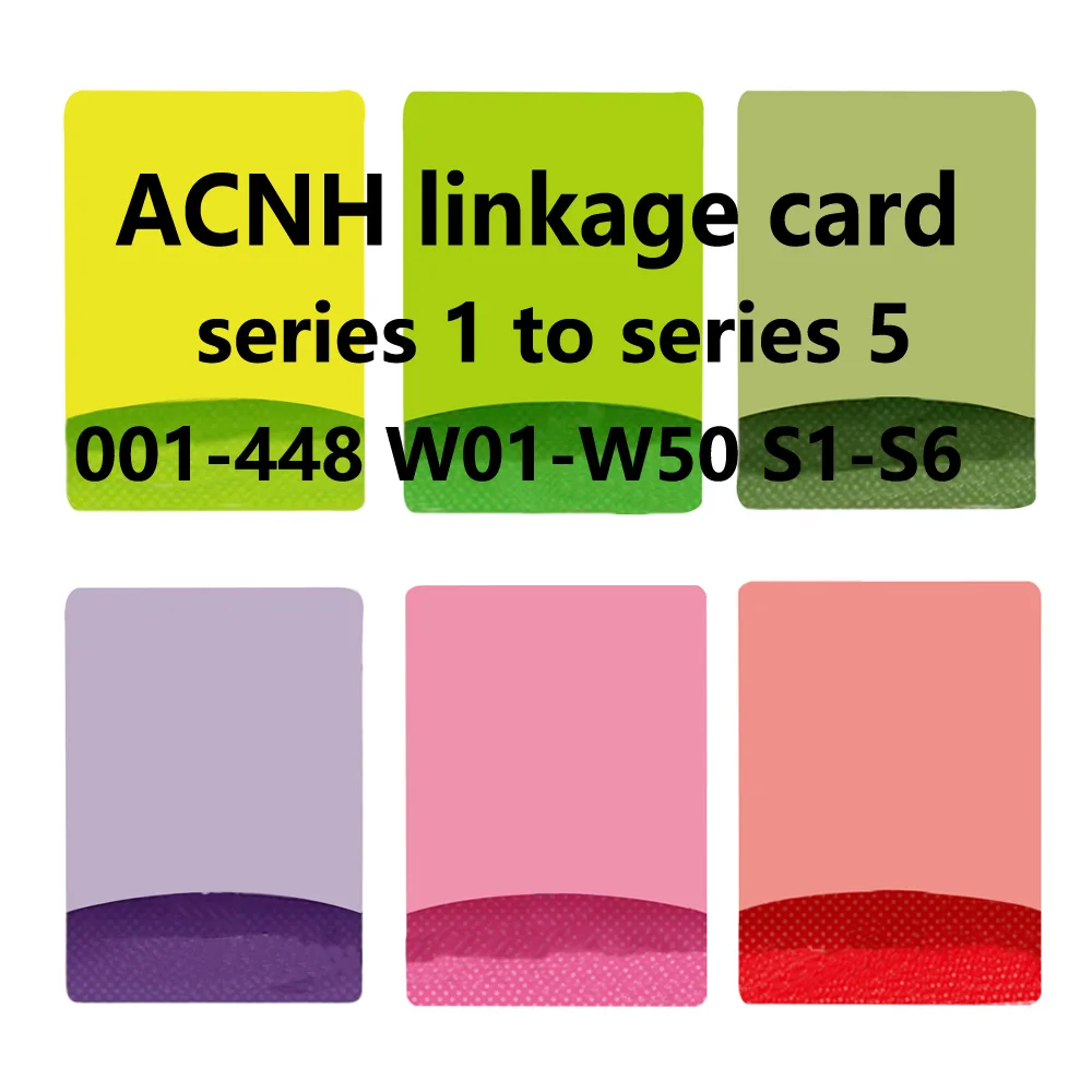 Scheda di collegamento ACNH serie 1 a serie 5 Scheda Sanrio da S1 a S6 NTAG215 NFC Stampa di carte animali Funziona per interruttore NS