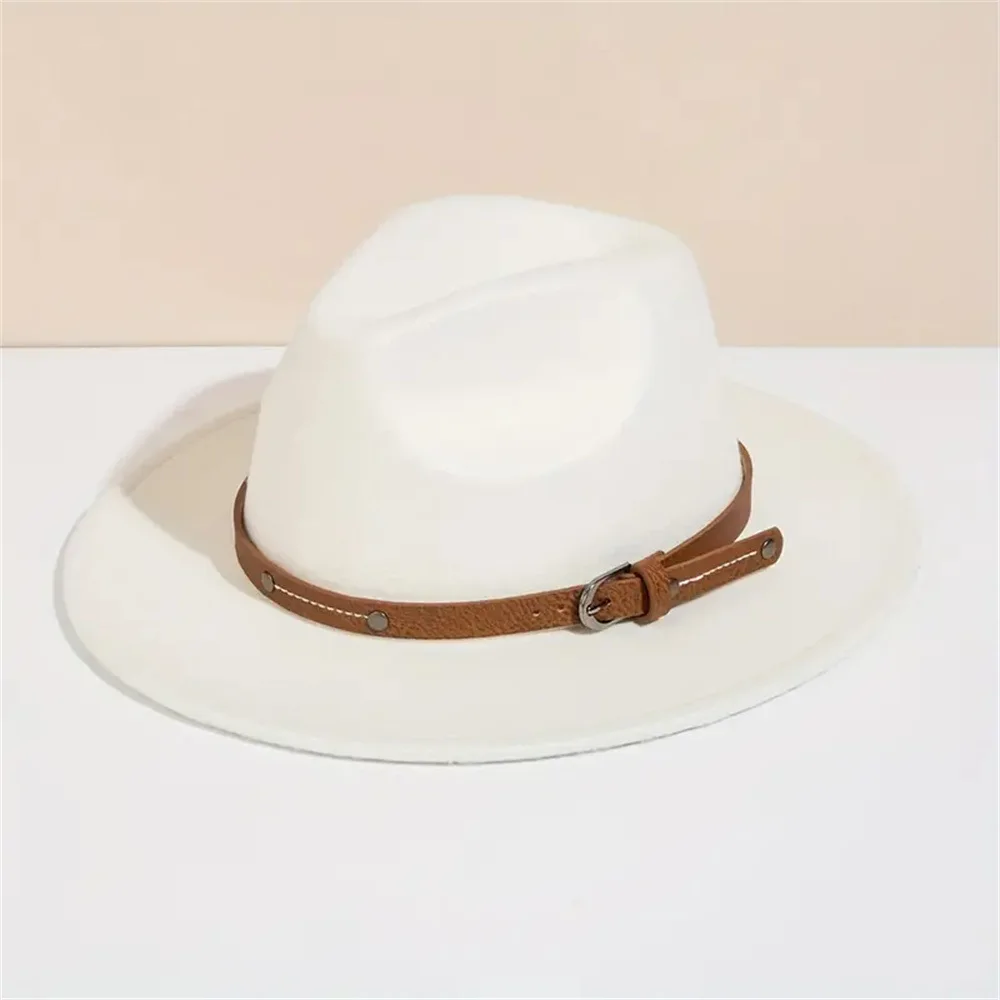 NEWWool Fedora Hut Für Frauen Männer Winter Herbst Mode Kirche Jazz Hüte Viking Britischen Flache Krempe Filz Hut Outdoor Casual Fedoras – Detail 16
