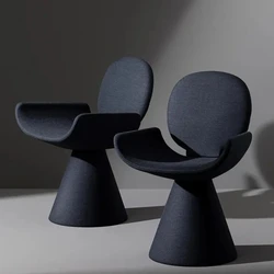 Silla De comedor con reposabrazos para sala De estar, muebles modernos De lujo para Dormitorio, diseño único, color negro