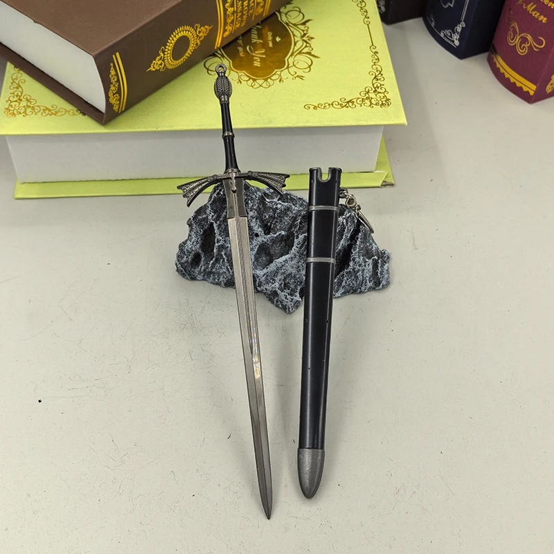 22cm | 30cm 게임 무기 검 영화 및 텔레비전 GOT of Thrones 풀 메탈 복제 미니어처 콜드 무기 검 모델 Juguetes 장난감