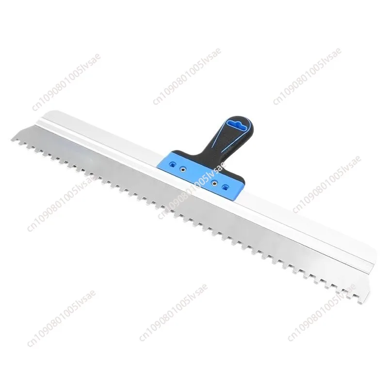 Home Wall Curved Handle Multifunctional Decoration Stainless Steel 600mm Square Notched Trowel For Large Format Tiles