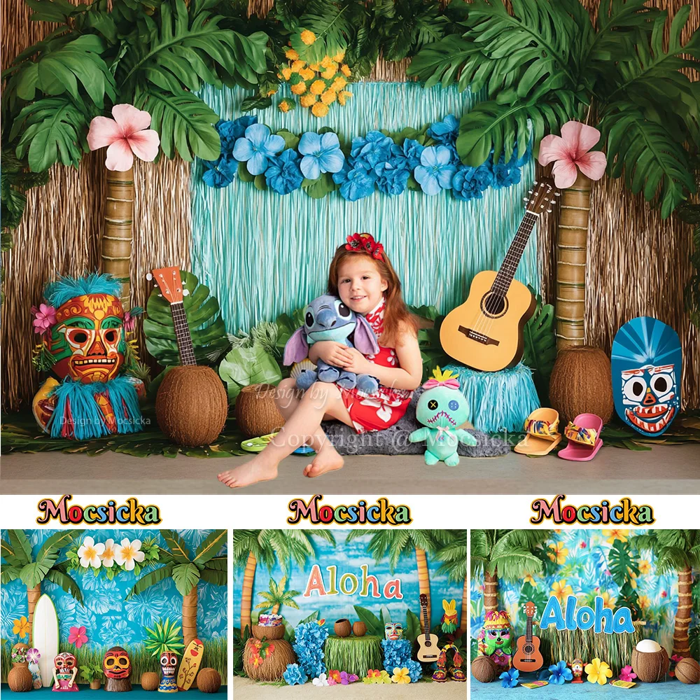Mocsicka Summer Hawaiian Background Photography Palm Tree Co