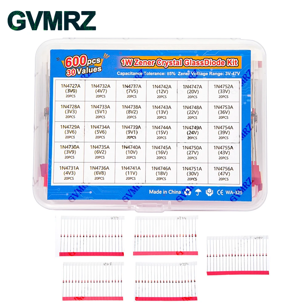 600PCS 30Values 1W …