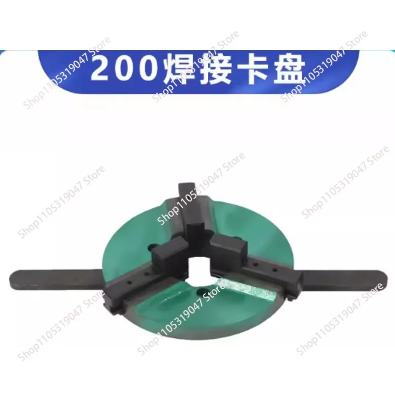 3-Jaw Chuck Welding Positioner with Large Through-Hole, Manual Clamping Rotary Table for Pipe Circular Seam Welding