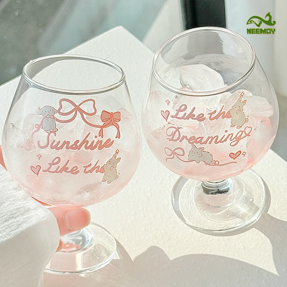 Exquisite Wine Glass - Glass Cup for Festive Holiday Drinks & Decor Ideal for Gifting At Parties Celebrations Household Items