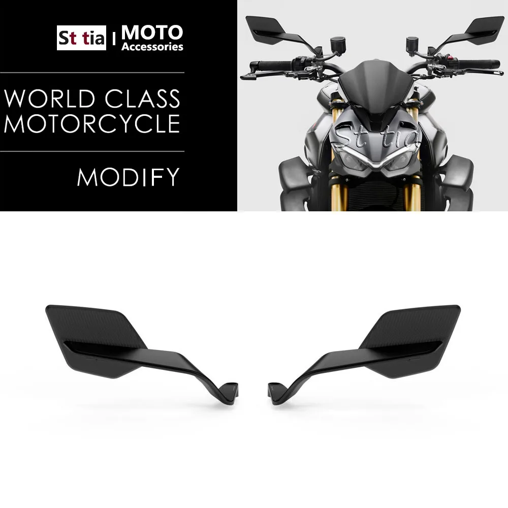 

2025 New Motorcycle Aluminum Rear View Mirrors Blue Anti-glare Mirror For Ducati Streetfighter V4 S V4S 1100 STREETFIGHTER V2