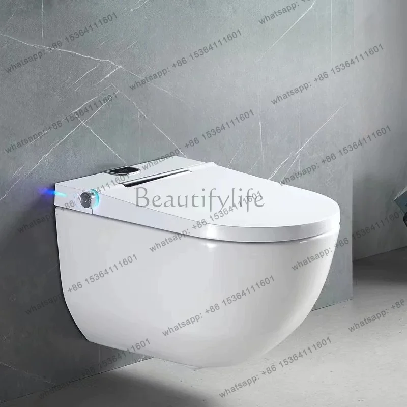 Wall-mounted smart toilet-mounted toilet, fully automatic sensing, automatic flip