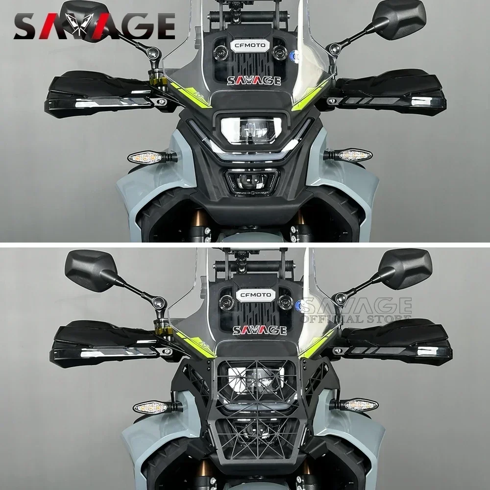 Motorcycle Headlight Grilles Guard Protector For CFMOTO 450MT CF-MOTO IBEX 450 MT MT450 Headlamp Front Light Protection Cover