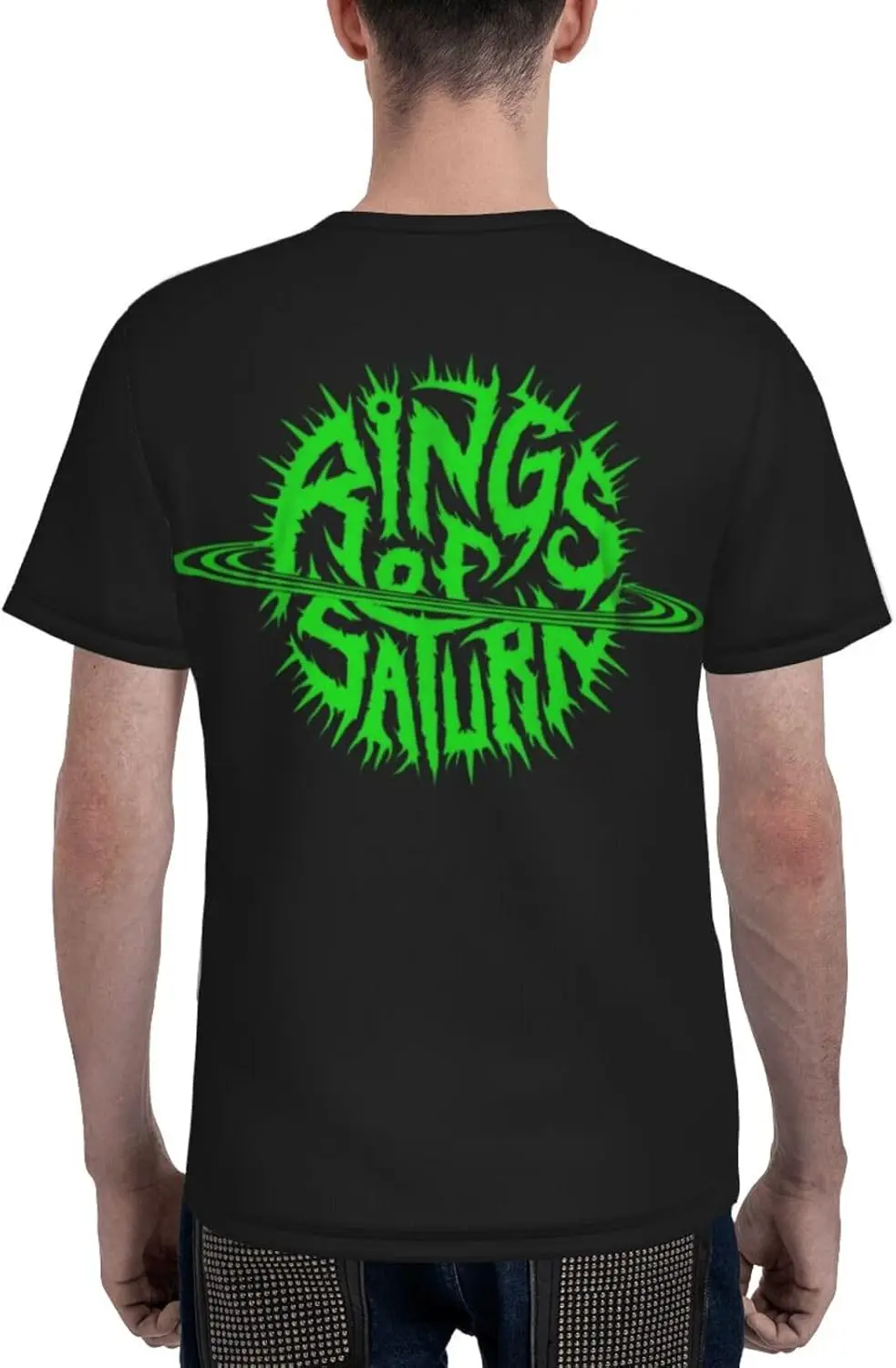 Rings Music of Saturn Band T Shirt Mens Summer O-Neck Short Sleeves Tops