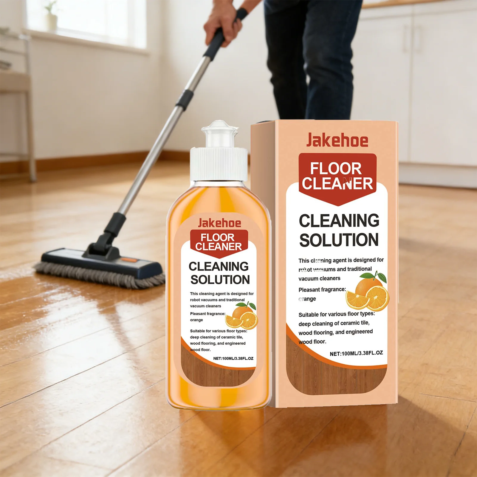 

Hardwood Floor Cleaner Ceramic Tile Polish Multi Surface Floor Liquid Fresh Fragrance Laminate Floor Care Shine Wax Universal