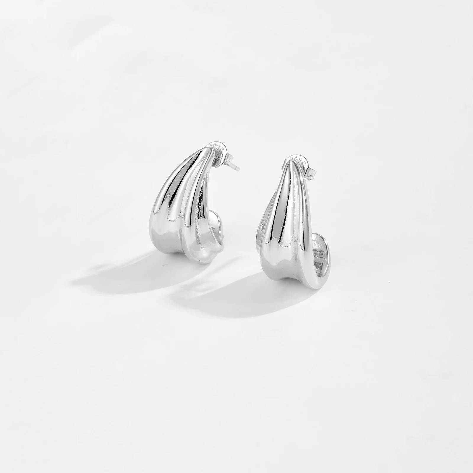 VEWANT Women 925 Sterling Silver Gold Irregular Hoop Earring Piercing Huggies 2024 Luxury Fashion Fine Gift Jewelry