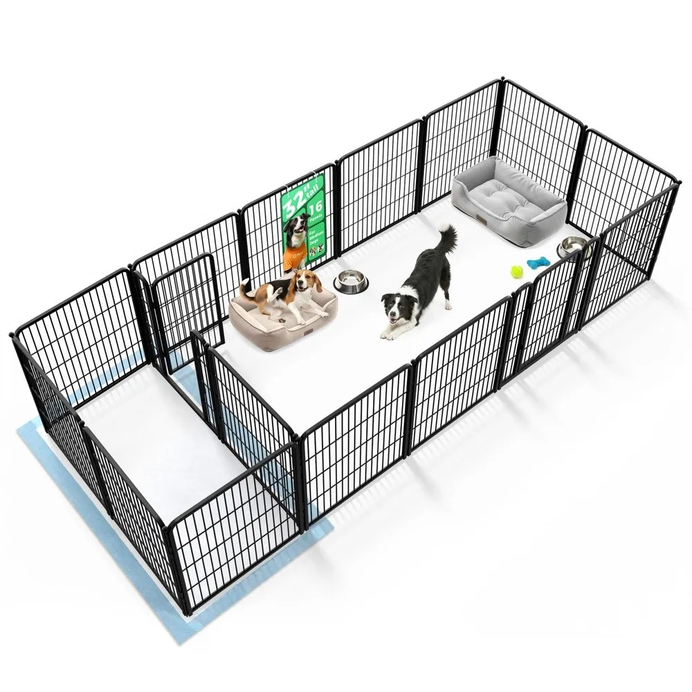 Homeplus Indoor Dog Playpen with Divider Connectors 32