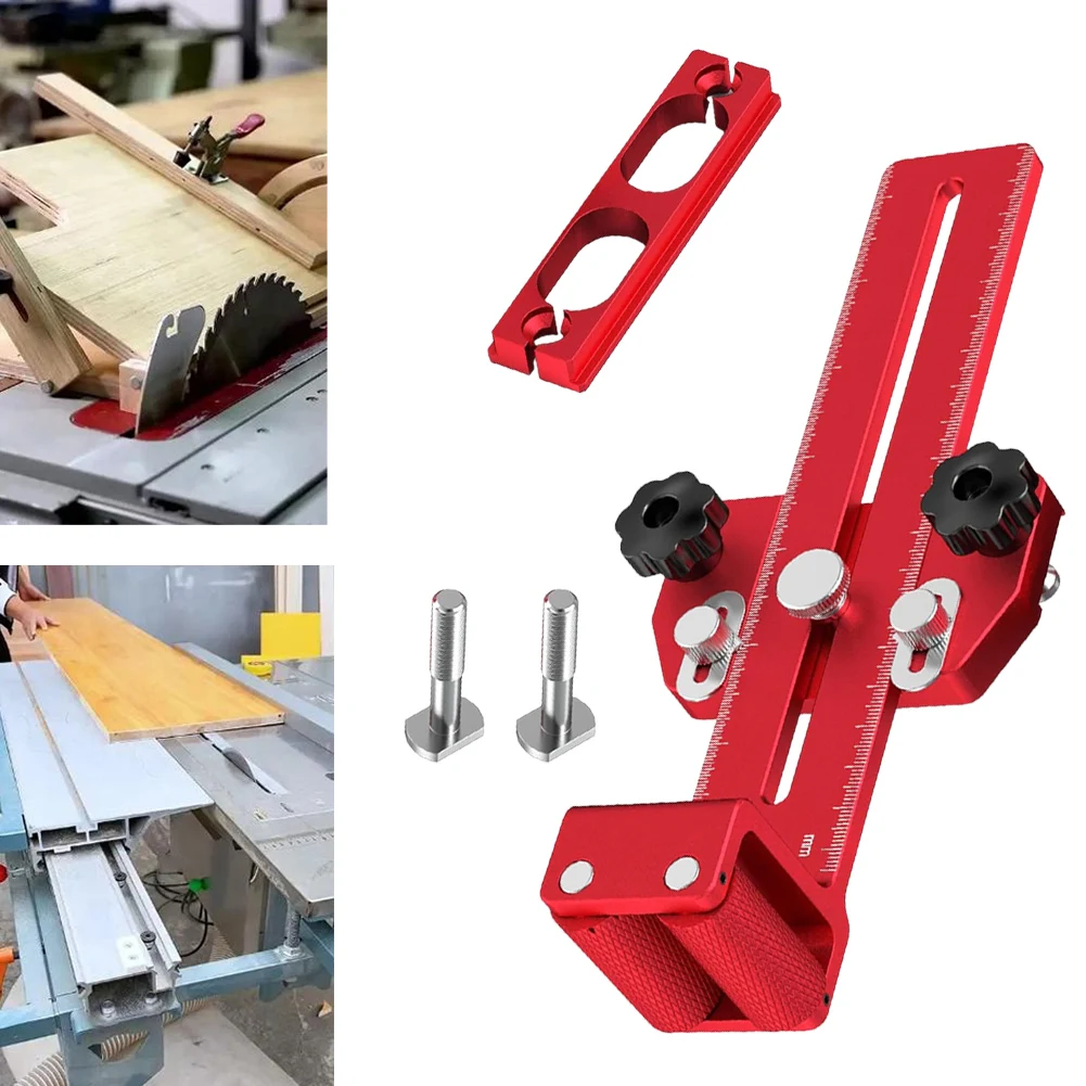 1 مجموعة رقيقة مزق تهزهز الجدول المنشار دليل السلامة الأسطوانة تحمل الجدول المنشار دليل راوتر الجدول سياج قطع سبائك الألومنيوم