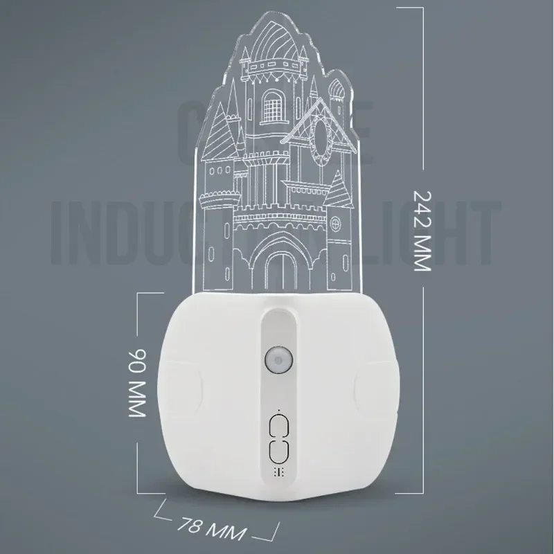 Xiaomi-Veilleuse Murale LED Rechargeable avec Capteur de Mouvement, Luminaire Décoratif d\'Angle Idéal pour une Chambre d\'Enfant ou des Escaliers